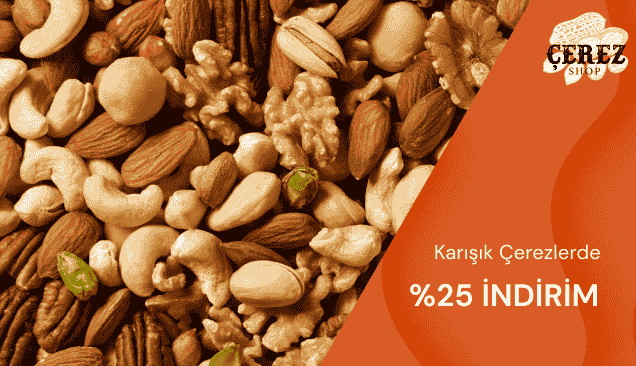 Karışık Çerezlerde %25 İndirim