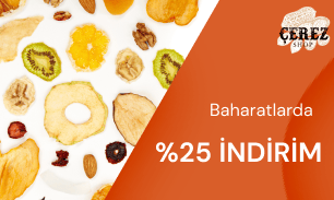 Baharatlarda %25 İndirim