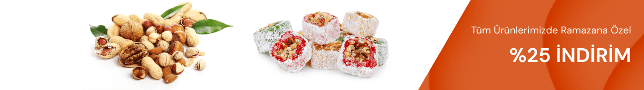 Tüm Ürünlerimizde Ramazana Özel %25 İndirim